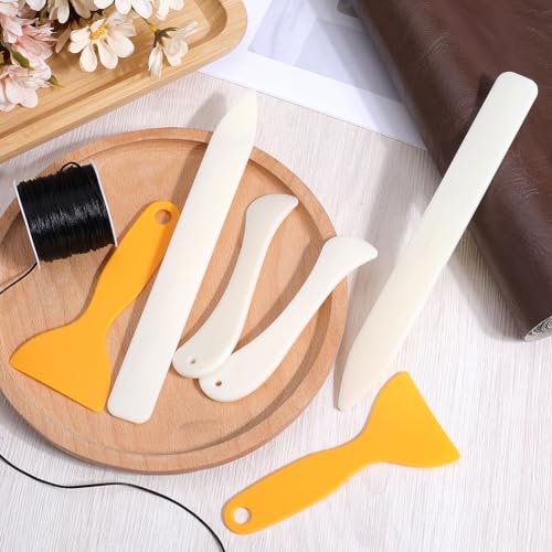 CRASPIRE 4 peças de pastas ósseas de papel para artesanato com vinco e pontuação dobrável conjunto d