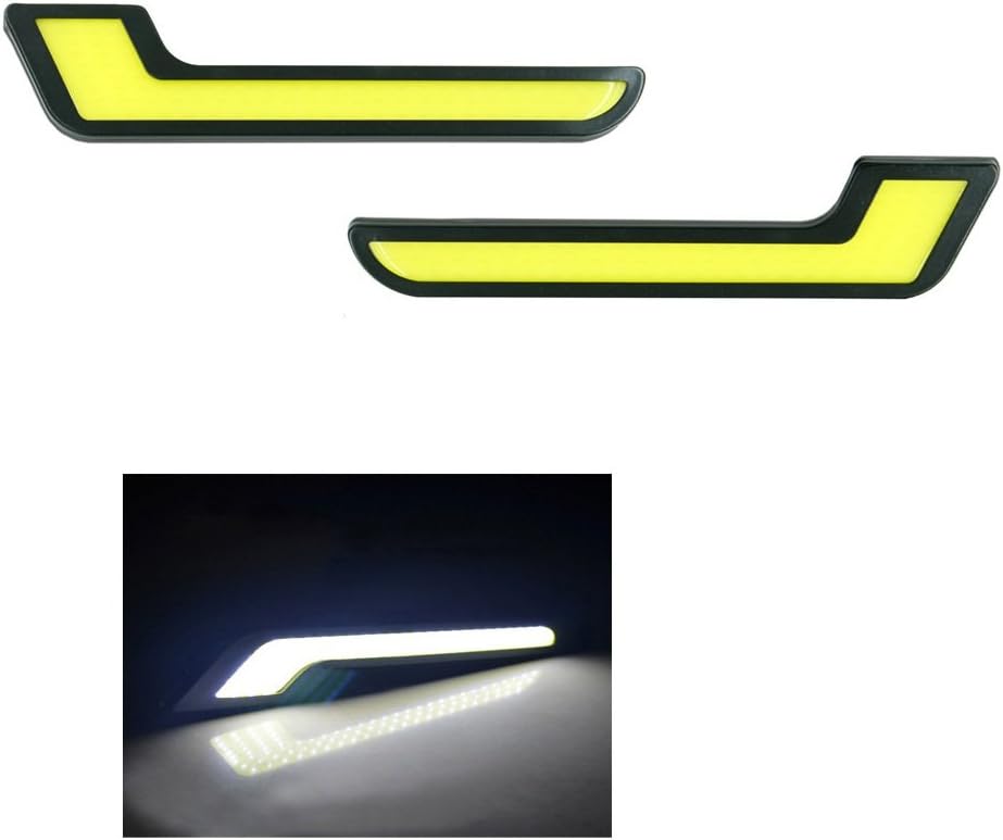 L-MERC White LED Lights Fog Light Car DRL Day Time Running Lights for Maruti Suzuki WagonR Stingray