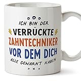 🎯 IDEALES GESCHENK: Suchen Sie ein Geburtstagsgeschenk? Vielleicht für einen Jahrestag? Für Weihnachten? Was auch immer der Anlass, die Tasse wird ein geeignetes Geschenk sein, da sie nicht nur schön ist, sondern Ihren LieblingsZAHNTECHNIKER jeden Tag daran erinnert, wie sehr Sie ihn schätzen.