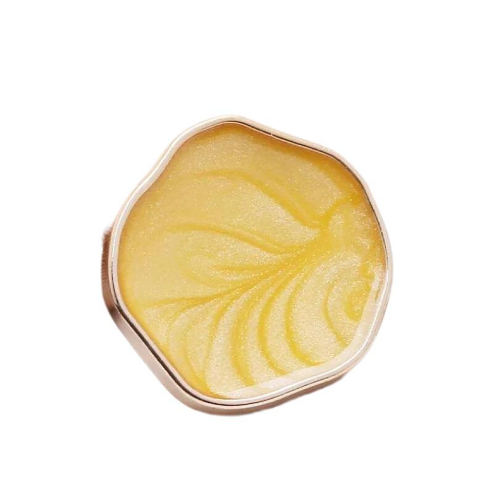 Exquisite Gold Flower Resin Shank Buttons for Needlework Clothing Women Coat Suit Cardigan Sewing Button, Yellow, 30mm 10pcs