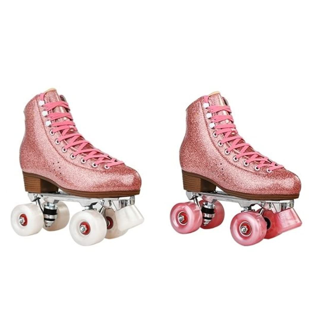 TGHY Lot de 8 Roues de Patin à roulettes pour Double rangée pour Double Rangée Patinage Et Skateboard Quad Roller Skateboard avec roulements installés, 32mm x 58mm 82A