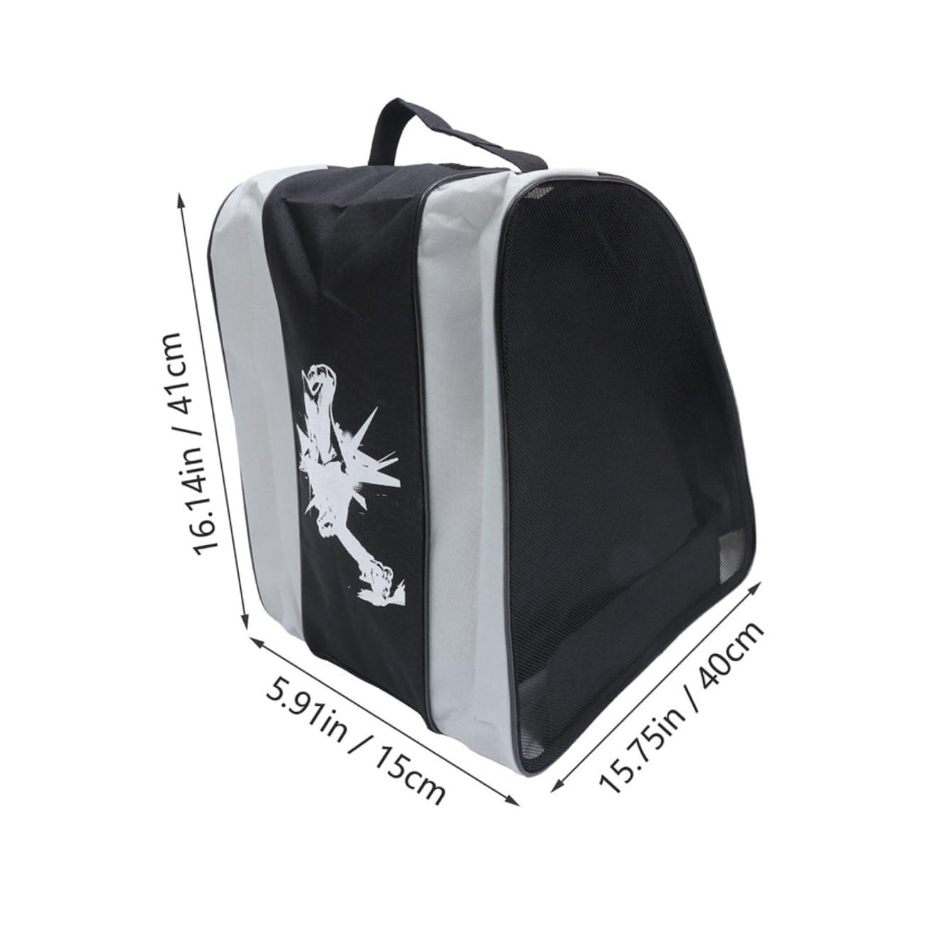 SUPVOX Portable Inline Skate Bag Girls Ice Skating Pouch Roller Skate Container