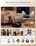 ibreo Foot Massager with 3 Level Heat, 3 Rolling Speeds & Air Pressure Intensities, Deep Kneading Shiatsu, Remote Control & Timer, Quiet Massage for Long Stand & Fitness Relax, Gift for Men, Women