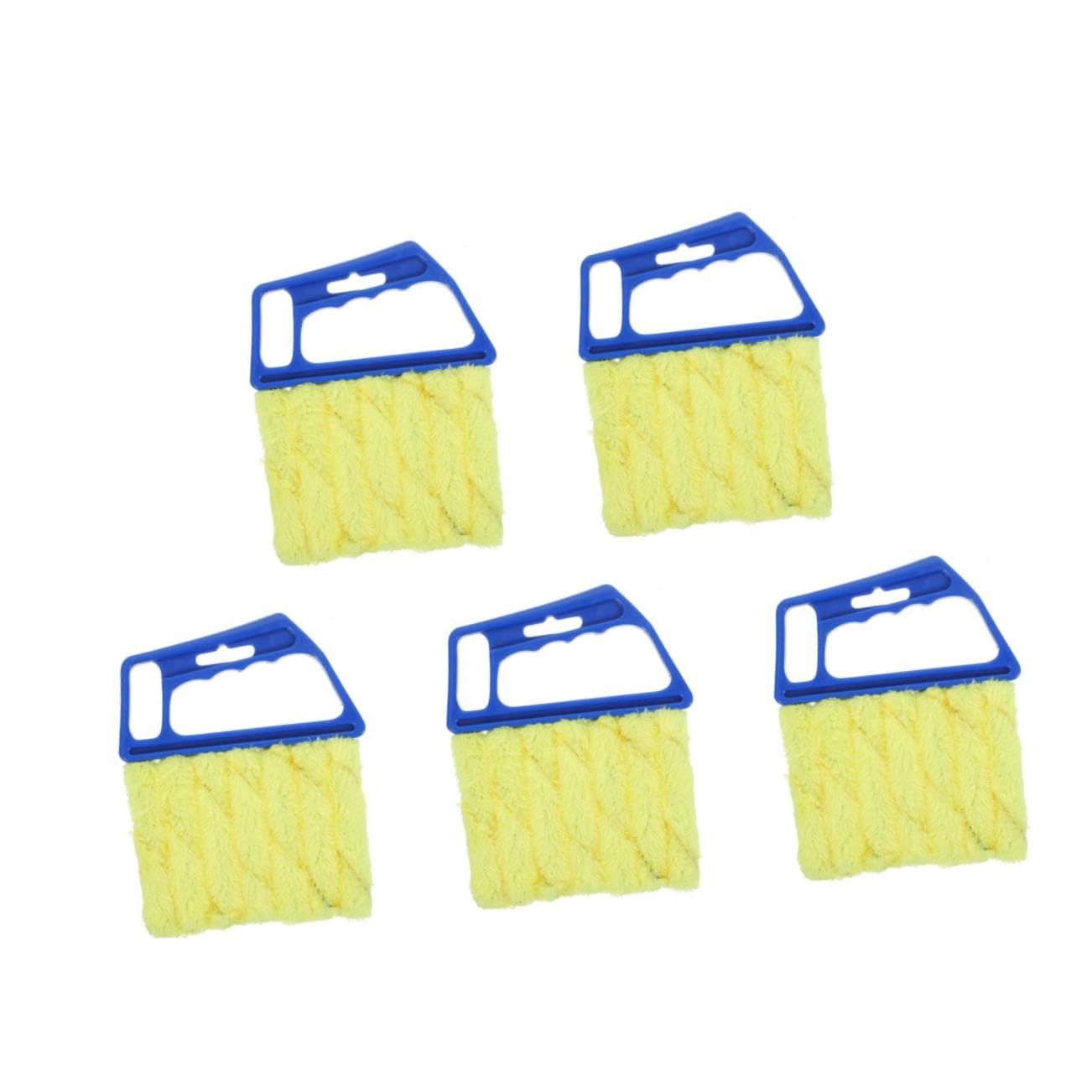 FRCOLOR 5pezzi Spazzola Per Pulizia Tapparelle e Finestre Strumento Versatile Per Rimuovere Polvere Da Persiane e Condizionatori Pulizia Casa e Ufficio