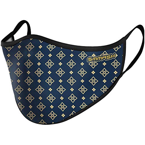 Preisvergleich Produktbild SMMASH Mundschutz Maske Kinder Wiederverwendbar, Hochwertiges Gesichtsmaske Waschbar, für Mädchen und Jungen, Hergestellt in der Europäischen Union (7 / 12 Jahre, ELEGANT)