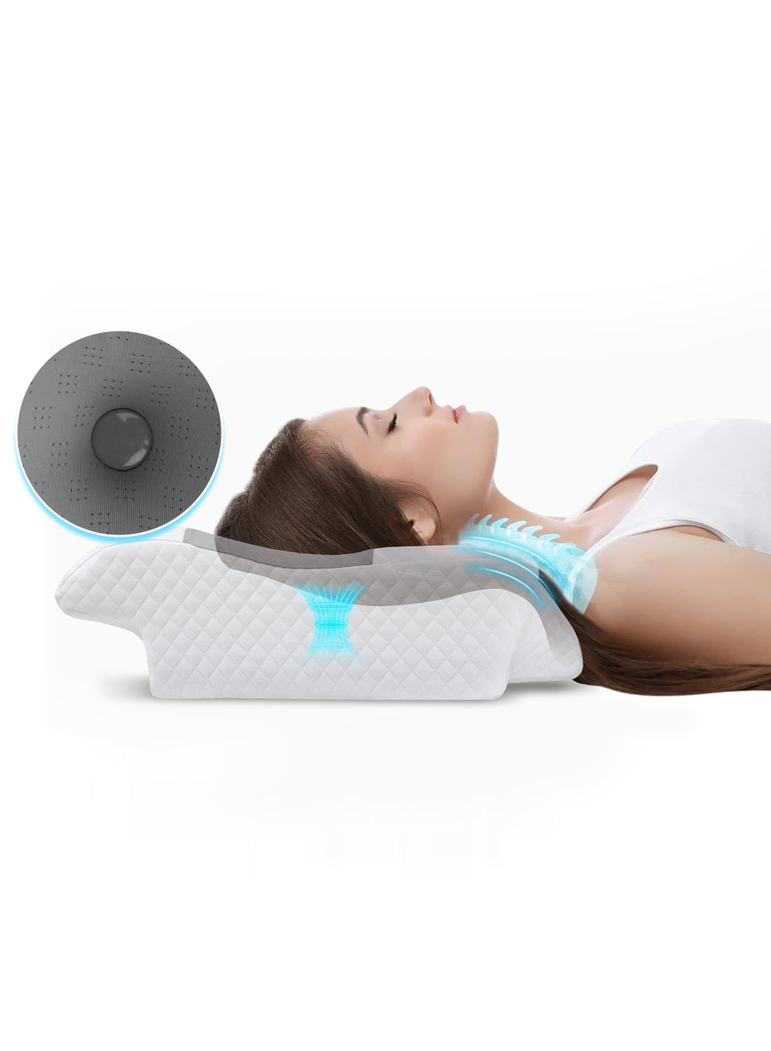 Amazon｜LAOGOT 枕 首が痛くならない 低め高め兼用 耳と後頭部の凹型 
