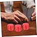 SUPVOX 100pcs Bingo Markers Bright Red Counting Chips for Games and Parties Lightweight and Gambling Game Counters