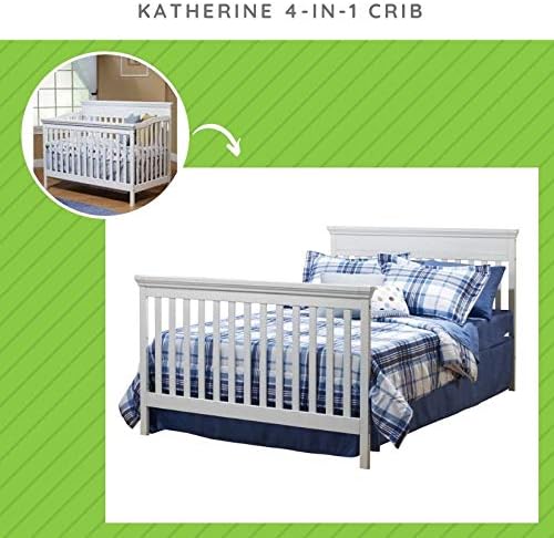 White Solid Wood Full Size Bed Conversion Kit