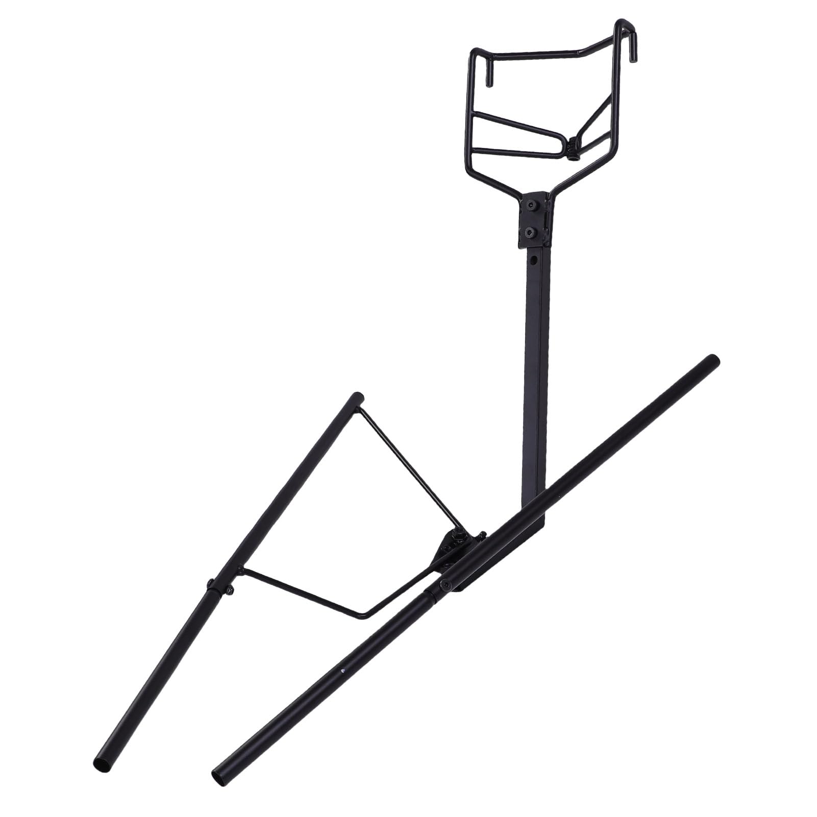 Basketball-Rebounder, Robuste Basketball-Rücklauf-Befestigung aus Legiertem Stahl, Ball-Rücklauf-Trainingshilfe, Basketballkorb-Zubehör mit 2 Stabilen Großen Haken, Ideal für den