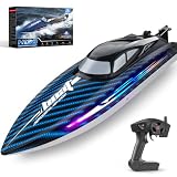 30KMH RC Remote Control Boat with 7 LED Light Modes Waterproof...