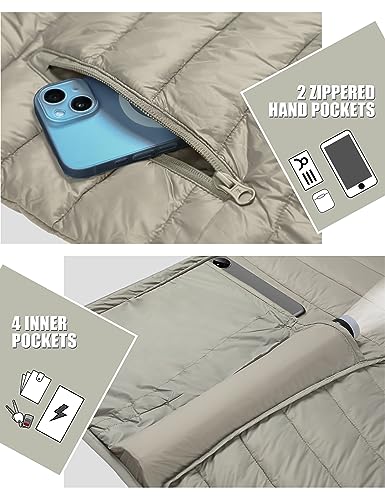 Image of Pioneer Camp Mens Lightweight Packable Puffer Jacket Hooded Insulated Thermal Puffy Winter Jackets for Running Travel