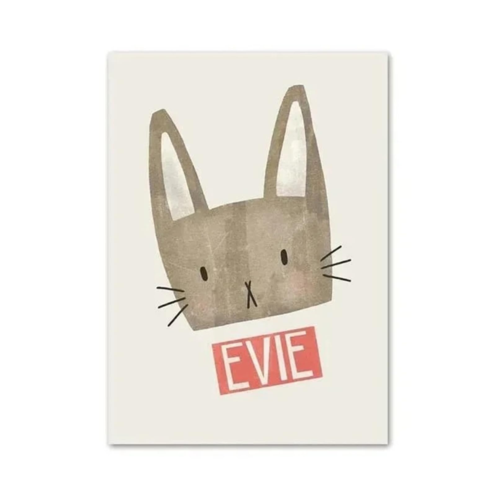 Byambd P Aesthetic Ictures Boho Cartoon Rabbit Mouse Goose Osters Minimalist Rint Canvas Ainting Wall Art For Living Room Modern Home Decor(,50X70cm)