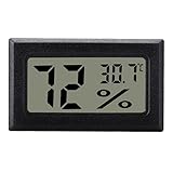 Termómetro higrómetro digital para climatización de habitaciones, negro