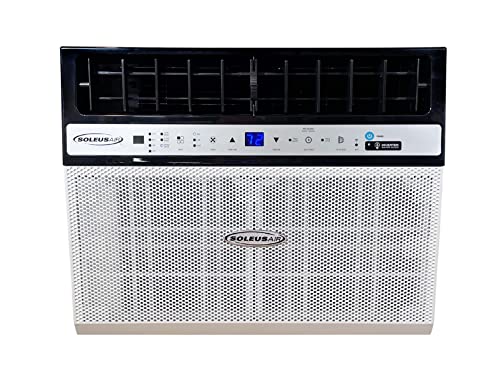 Soleus Air 10,000 BTU First Ever Over The Window Sill Air Conditioner with HEAT, Revolutionary Safety Class and Whisper Quiet, Keep a Clear View Through Your Window, Wi-Fi, Alexa, up to 500 SqFt