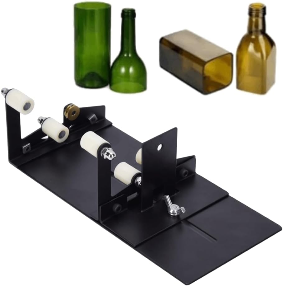 Glass Bottle Cutter, Cutting Tool Kit or Round Bottle Cutting Machine Suitable for Bottles of Wine, Beer, Whisky