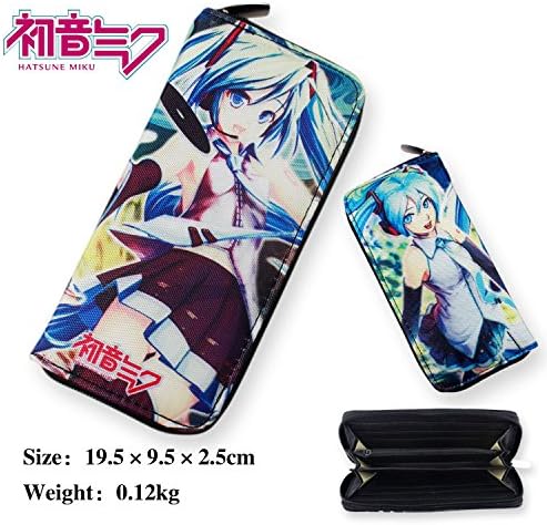 LSQTOP@ Brand New the future hatsune MIKU snow long zip purse White pure wallet birthday present
