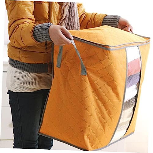 Non-woven Quilt Storage Bag Vacuum Sealed Garment Bag for Dorm Bed Bedding Zipper Handles2