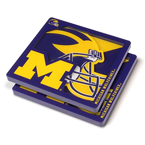 Image of YouTheFan NCAA NCAA 3D Logo Series Coasters