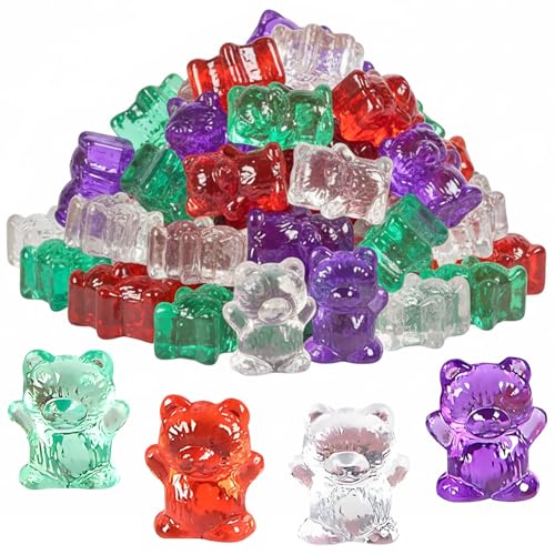 Oursons arc-en-ciel translucides pour activités de tri en classe