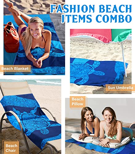 Poufihars Beach Towel, 35X71 Inches Oversized Sandfree Beach Towel, Microfiber Beach Towels For Adults, Absorbent Dry Fast Lightweight Compact, Beach Accessories For Swimming Yoga Sun-Bath Beach Chair #TOP2