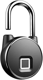 KXDFDC Rechargeable Fingerprint Smart Lock IP65 Waterproof Anti-Theft Security Padlock Door Luggage Case Keyless