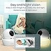 Babysense True Sleep HD Video Baby Monitor with Camera and Audio & Baby Sleep Breathing Movement Monitor, No WiFi, Non Wearable, Non Contact Monitor with 2 Under-Mattress Sensors, Full Crib Coverage
