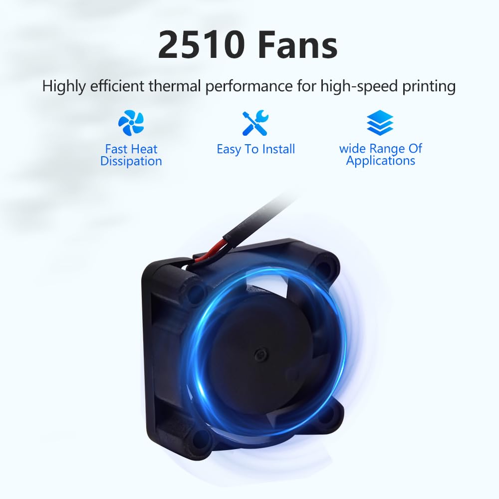 ELVES Ender 3 V3 SE Extruder Fans, 2510 Axial Cooling Fan DC 24V for CR 10 SE/Ender 3 V3 KE 3D Printers