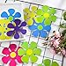 50 Pieces Retro Flower Cutouts Retro 60s Party Favors Paper Flower Cutout Hippie Decor for Christmas Party Decorations(Bright Color)