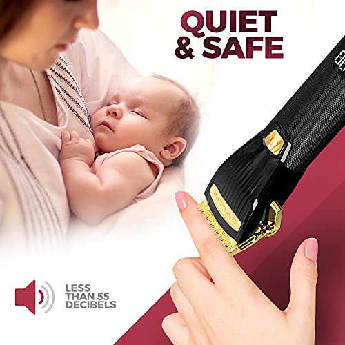 Professional Cordless Hair Clippers And 12 Sets Of Professional Hair Clipper Guards Complete Hair Cutting Kit With Led Display By Ovlux #TOP7