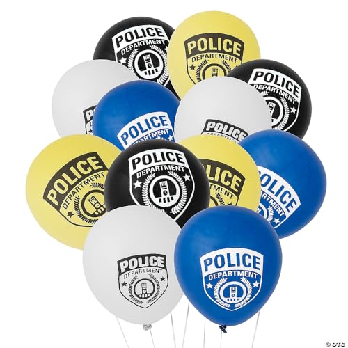 Police Party Latex Balloons (24 Pack) Birthday Party Decorations