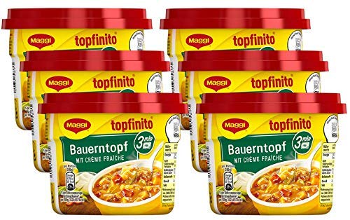MAGGI Topfinito Bauerntopf mit Creme fraiche, fertiger Kartoffel-Eintopf mit Bohnen...
