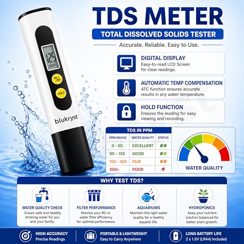 Image of TDS Meter For Water Testing Digital LCD display TDS Meter PPM Tester 1pcs