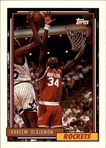 Amazon.com: 1992-93 Topps #337 Hakeem Olajuwon NBA Basketball 