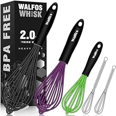 5pcs Black+Purple+Green+Stainless Steel 7+9+11in & 5+7in