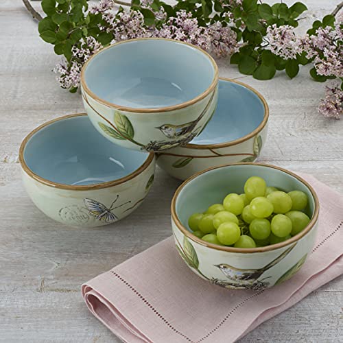 Fitz-and-Floyd-Toulouse-Small-Fruit-Bowls-Set-of-4-5-Inch-Green Fitz and Floyd Toulouse Small Fruit Bowls Set of 4 5 Inch Green