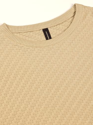 Image of Thomas Scott Men's | Textured | Half Sleeve | Slim Fit | 100% Cotton | Round Neck | Casual Tshirt