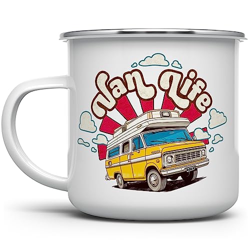 Van Life Retro Camper Mug