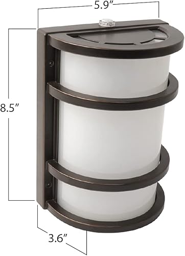 Vista 18 de Feit Electric - Lámpara LED de seguridad para exteriores, del atardecer al amanecer Cabeza única Inoxidable Grande