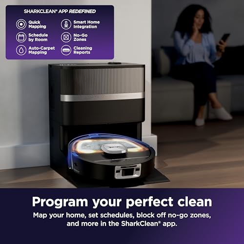 Shark PowerDetect UV Reveal 2-in-1 Robot Vacuum & Mop, Black, RV3020XE - image 9