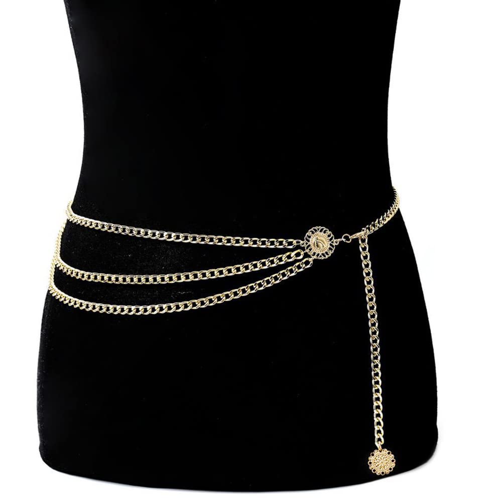 Body Chain Jewelry For Women Pirate Waist Chain Gold Chain Belt