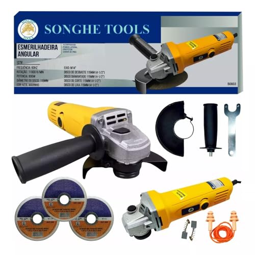 Lixadeira/Esmerilhadeira Angular 115mm 800W 110V, SH/Tryton