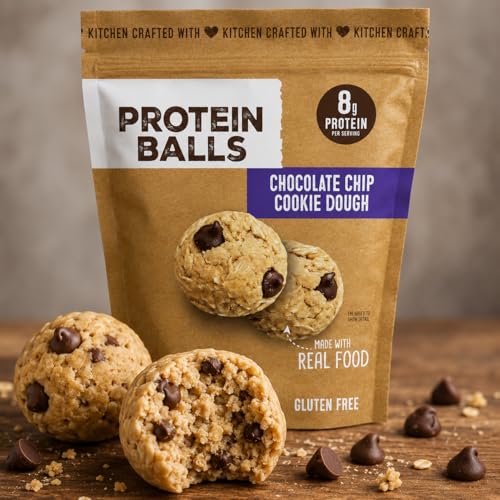 Chocolate Chip Cookie Dough Protein Balls 12 oz miniatura 5