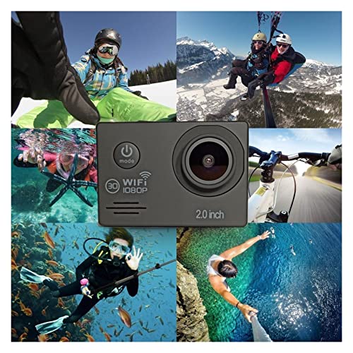 Image of Action Camera Sports Camera Outdoor Underwater Digital Video Camera Mini WiFi Waterproof DV (Color : Blue Size : Medium)