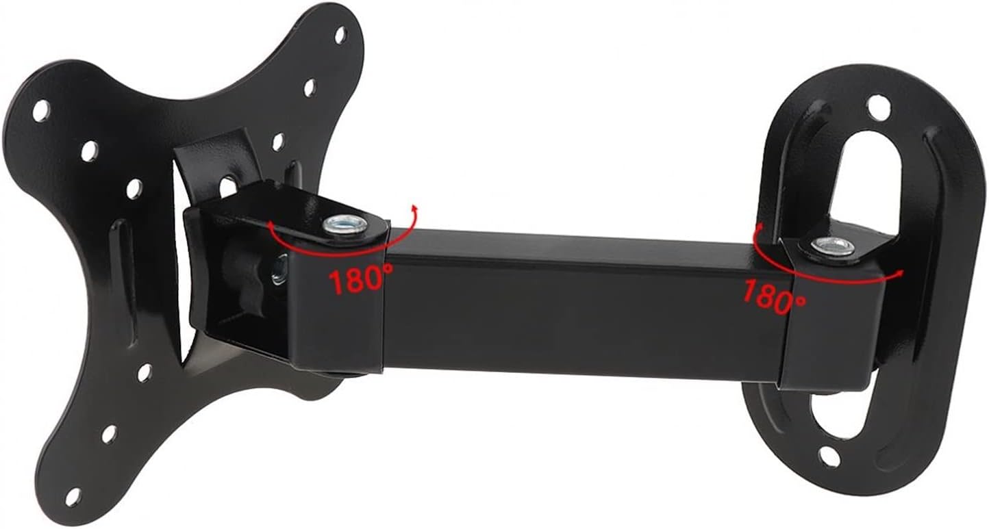 10KG TV Wall Mount Bracket Flat Panel TV Frame Support 15 Degrees Tilt with Gradienter for 14-26 Inch LCD LED Monitor Flat Pan(3pcs)