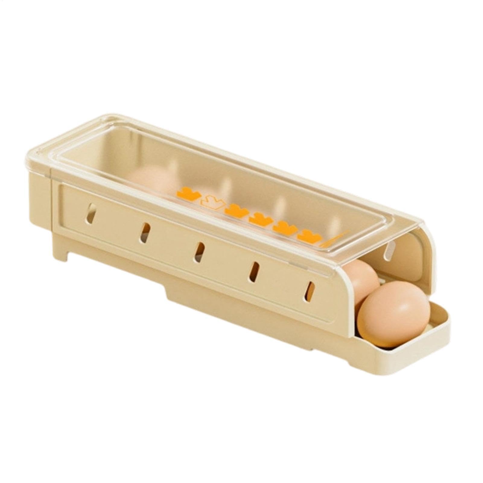 Soporte para huevos con rollo automático, el dispensador ideal de frigorífico