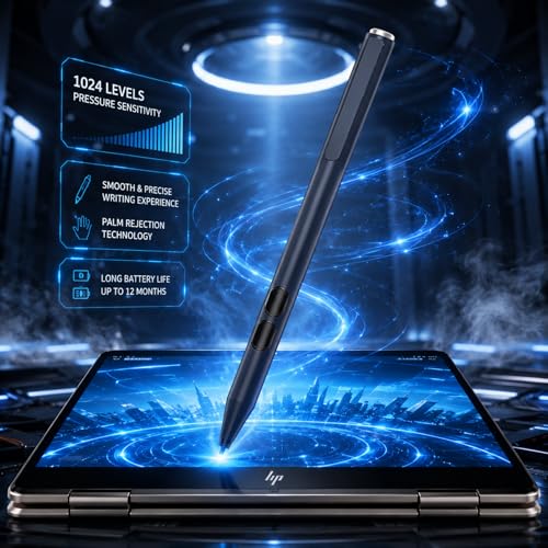 Image of Microsoft Surface Pen - Stylus for Pro 11 /9 /8 /X /10 /7+ /7 /6 /5 /4 /3, Laptop /Studio /Book 5 /4 /3 /2 /1, Palm Rejection, 1024 Pressure Sensitivity, 2500h Working Hours, Black | Works with Surface Pro 11 /10 /X /9 /8 /7, Laptop, Book, Go, Studio & Kobo, for Student Note-Taking & Artist Business Drawing