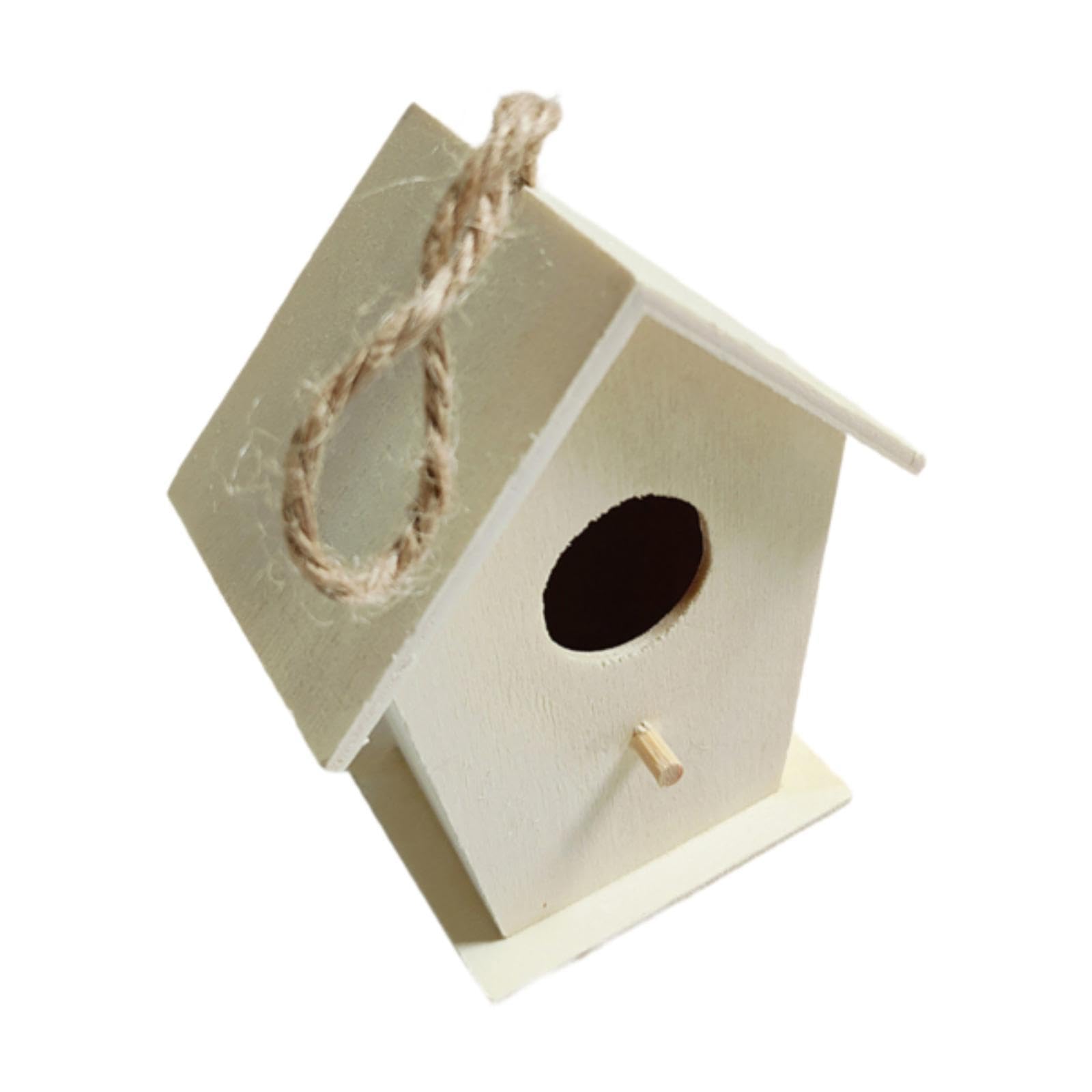 Wood Bird House Outdoor Bird Nest for Balcony Garden Patio Decorative Window 1 Window-image-14