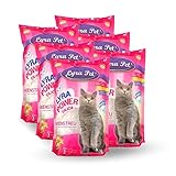 Lyra Pet® 6 x 5 L = 30 L Lyra Power Silikat Katzenstreu Cat staubfrei klumpfrei