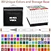 VIBEX 80 Colors Alcohol Markers with Base Dual Tip Drawing Markers for Adult and Kids Comics Coloring Sketching Illustration - Refillable (80 White)