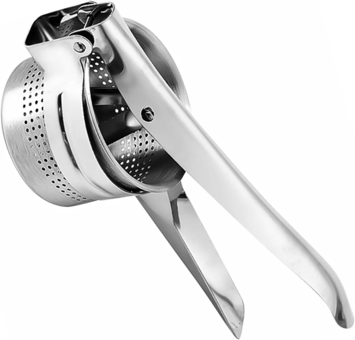 Manual Stainless Steel Potato Masher Non-Slip Easy-Grip Handle Efficient Kitchen Tool for Crushing Potatoes Vegetables and Fruits Lightweight and Easy to Clean